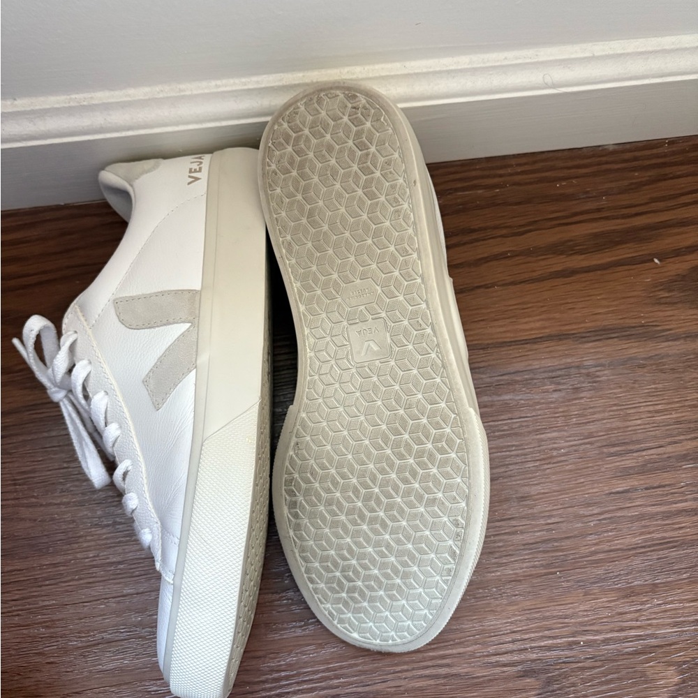Veja Extra White and Natural Sneakers - Picture 5 of 8